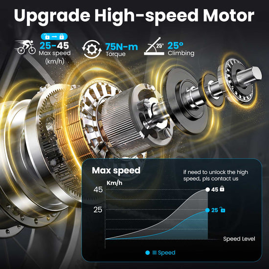 20" Fat Tire E-Bike | 48V 15Ah | NFC Start | 25/45 km/h CE for Sale