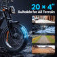 20" Fat Tire E-Bike | 48V 15Ah | NFC Start | 25/45 km/h CE for Sale