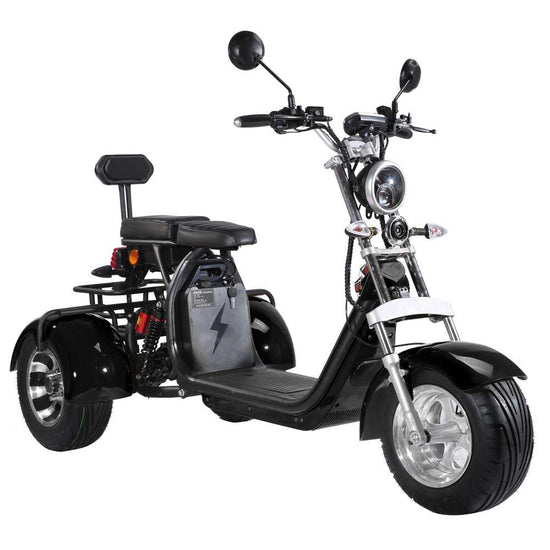 3 Wheel Electric Scooter Fat Tire Citycoco Trike 60V 40AH EEC COC