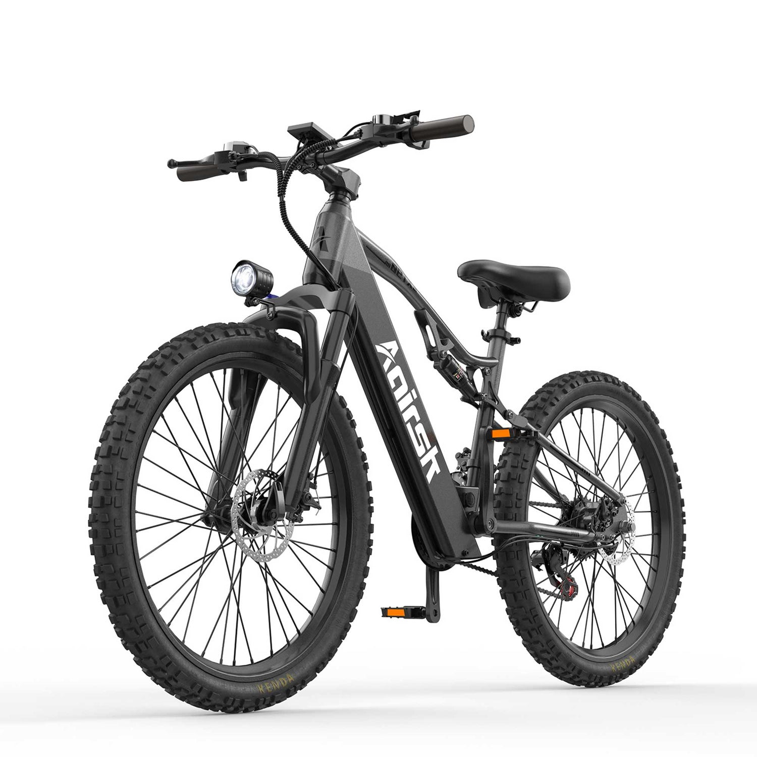 Elektrisches Mountainbike für Erwachsene Vollfederung NFC-Schloss 100 – Rooder EU
