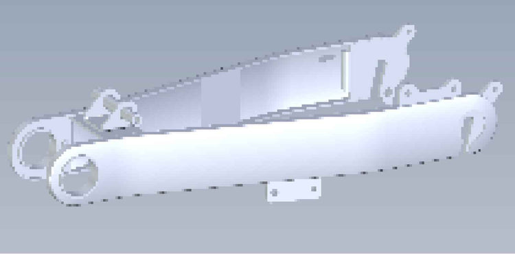 Rear Fork of Electric Bike E20 Plus 13