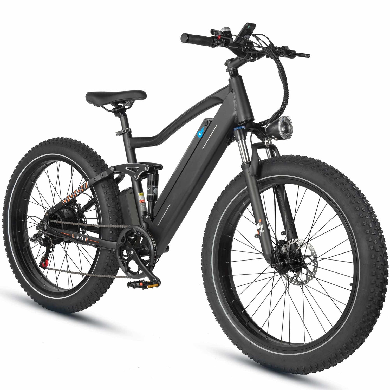 Rooder MX1 26" Electric Mountain Bike - black color