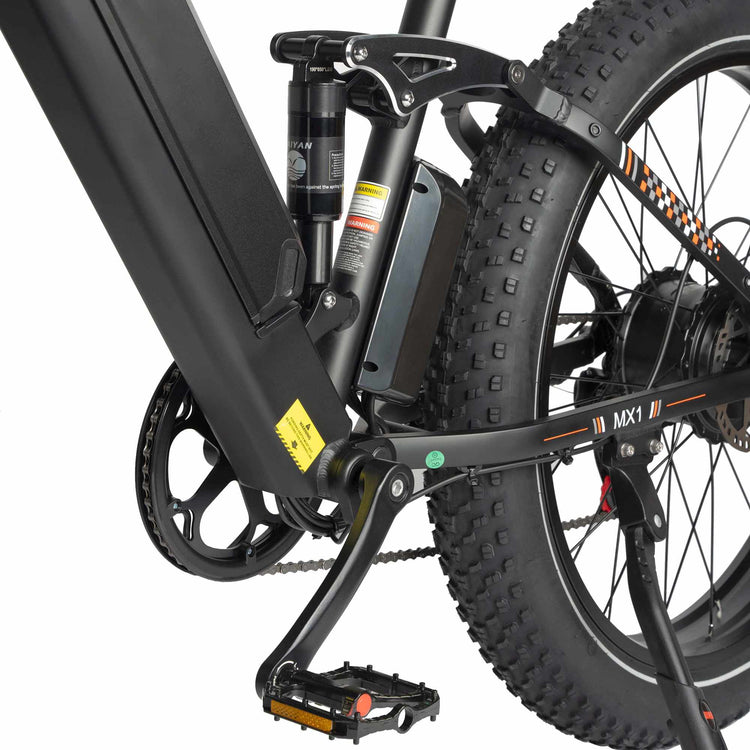 Rooder MX1 26" Electric Mountain Bike -  rear supension