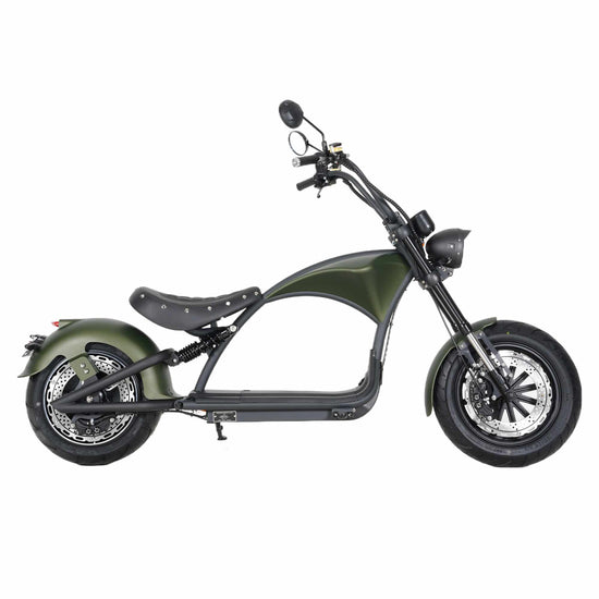 china roller moped elektro scooter Rooder m1 e chopper matte green 2