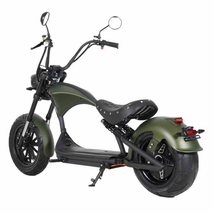 china roller moped elektro scooter Rooder m1 e chopper matte green 5