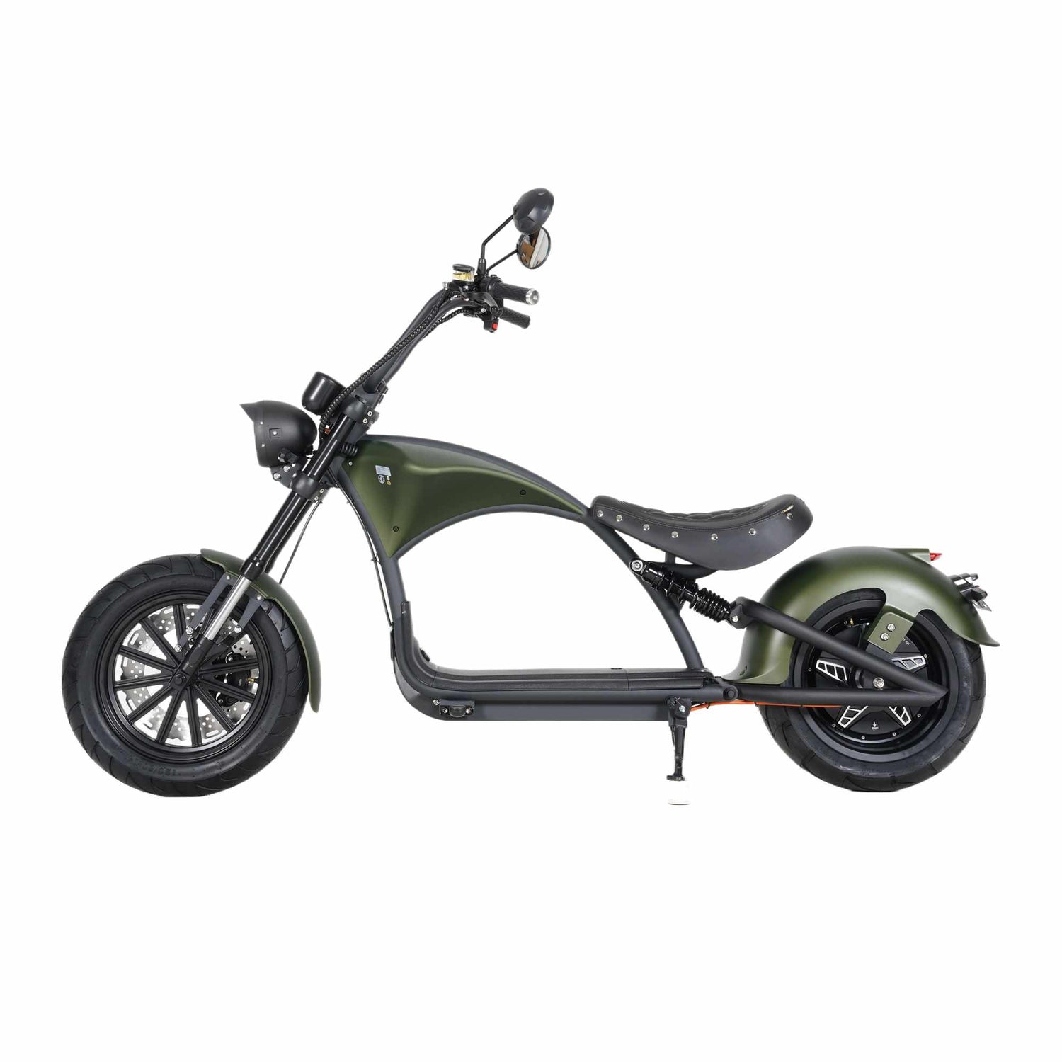 china roller moped elektro scooter Rooder m1 e chopper matte green 8