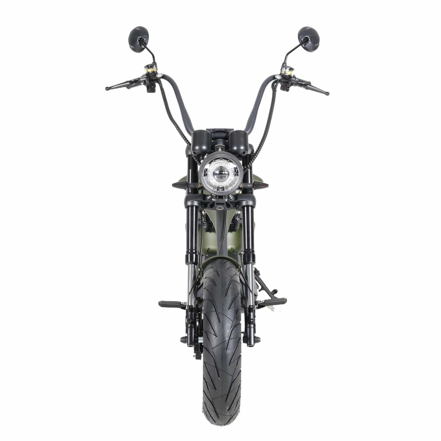 china roller moped elektro scooter Rooder m1 e chopper matte green 6