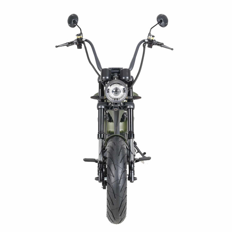 china roller moped elektro scooter Rooder m1 e chopper matte green 6