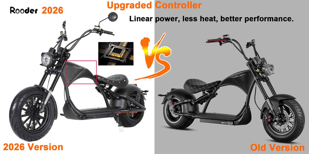 citycoco chopper m1p Rooder arrow 2000w 60V 30A mangosteen 2026 front 14inch rear 13 inch (1)