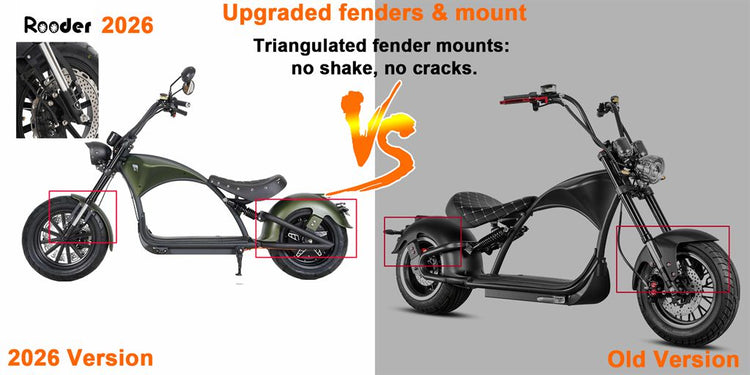 citycoco chopper m1p Rooder arrow 2000w 60V 30A mangosteen 2026 front 14inch rear 13 inch (5)