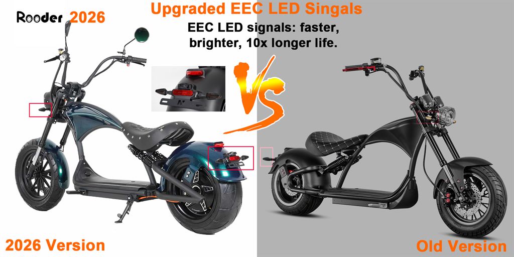 citycoco chopper m1p Rooder arrow 2000w 60V 30A mangosteen 2026 front 14inch rear 13 inch (9)