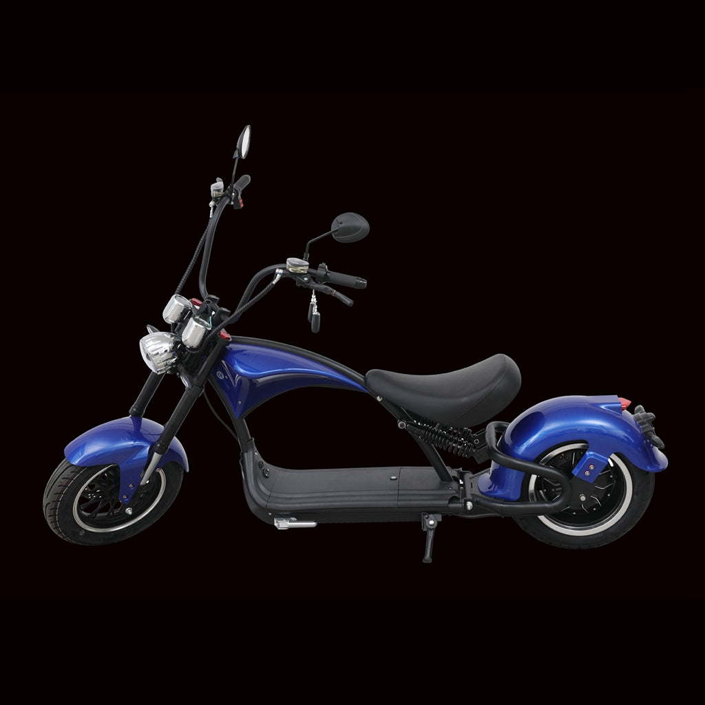 citycoco 2000w electric scooter m1p eec coc blue colour