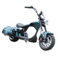 city roller elektro scooter Rooder m1p with saddle cases turquoise green