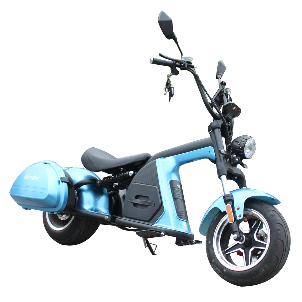 scooter roller citycoco chopper magnosteen runner m8 blue saddle cases